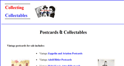 Desktop Screenshot of postcards.collectingcollectables.com